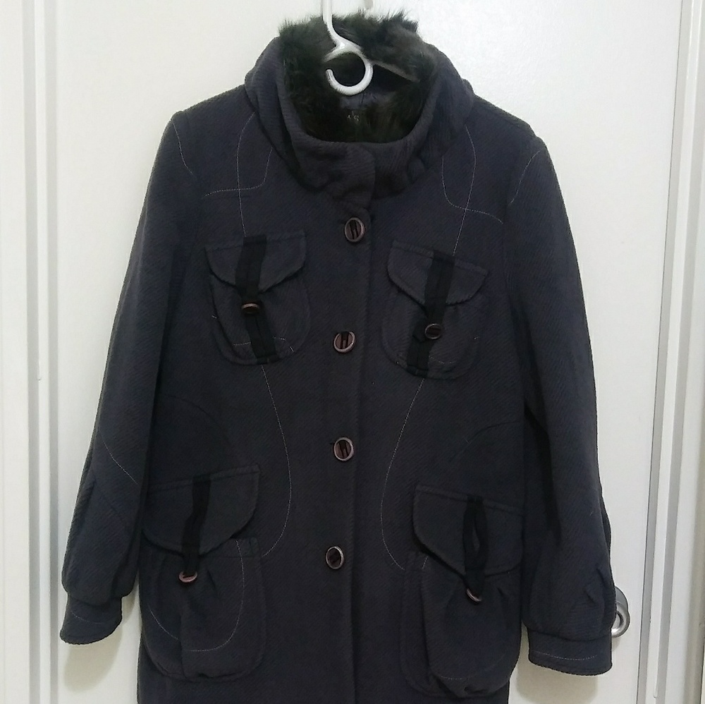 Zaskin Coat with Fox Fur